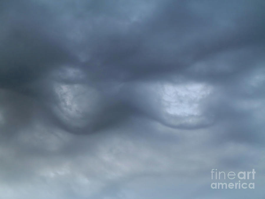 Bizarre clouds before rain - bumps on the sky Photograph by Michal Boubin