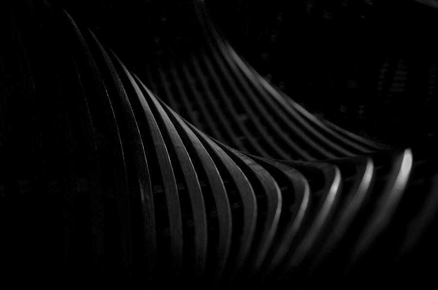 Black Abstract Lines Photograph by Anthony Doudt