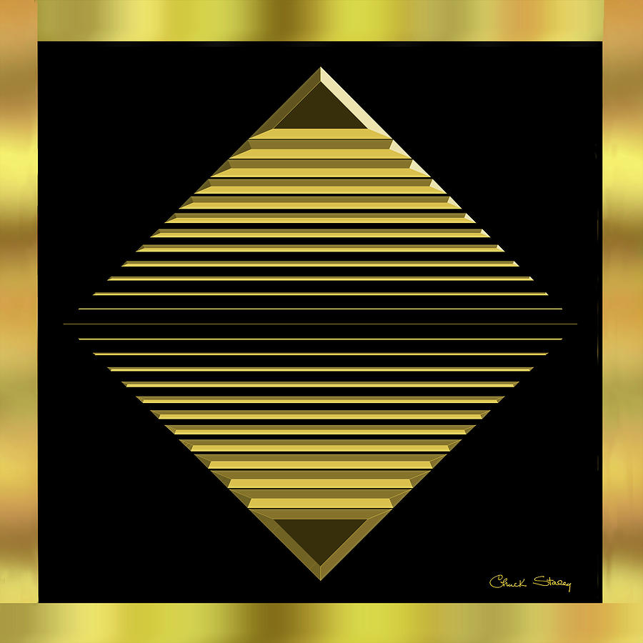 Black and Gold 12 Digital Art by Chuck Staley