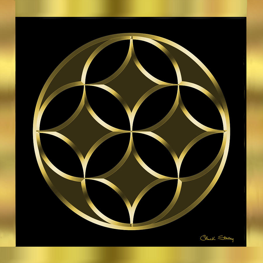 Black and Gold 2 Digital Art by Chuck Staley