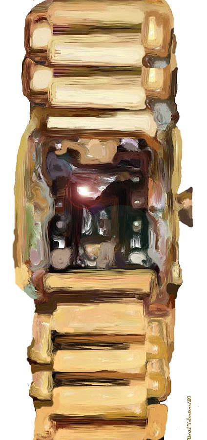 Black and Gold Timepiece by David A Valentine Black and Gold Timepiece by David A Valentine