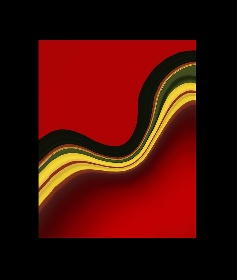 Black And Red Abstract Digital Art By Art Spectrum