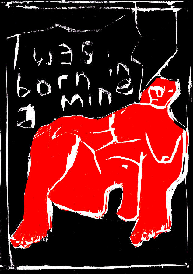Black and Red series - I was born in a mine 2 Digital Art by Edgeworth Johnstone