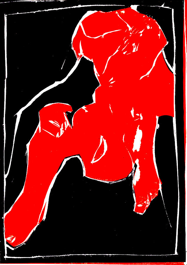 Black and Red series - In the hospital 2 Digital Art by Edgeworth Johnstone
