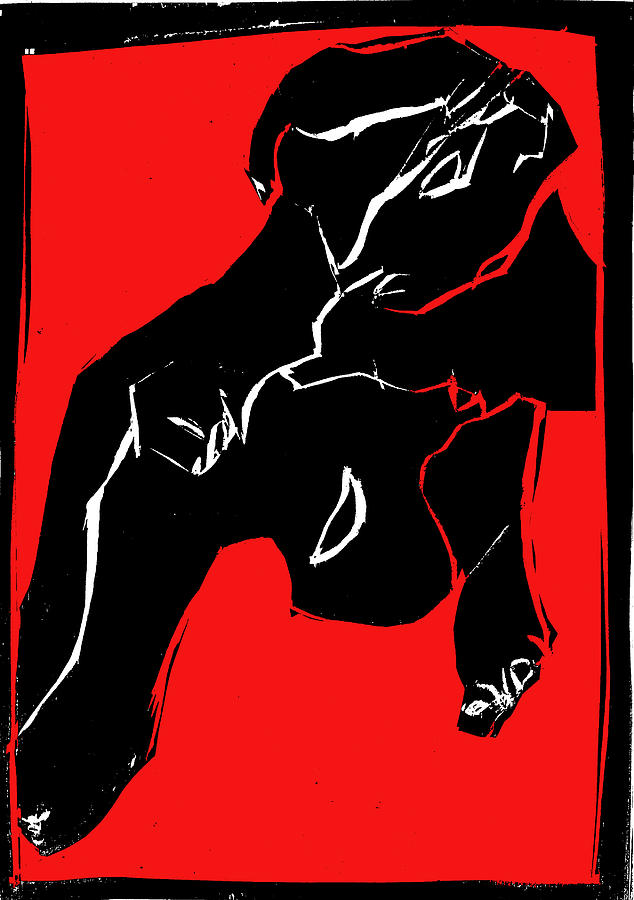 Black and Red series - In the hospital Digital Art by Edgeworth Johnstone