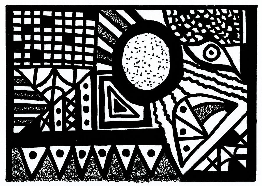Black And White 13 Drawing by Susan Schanerman