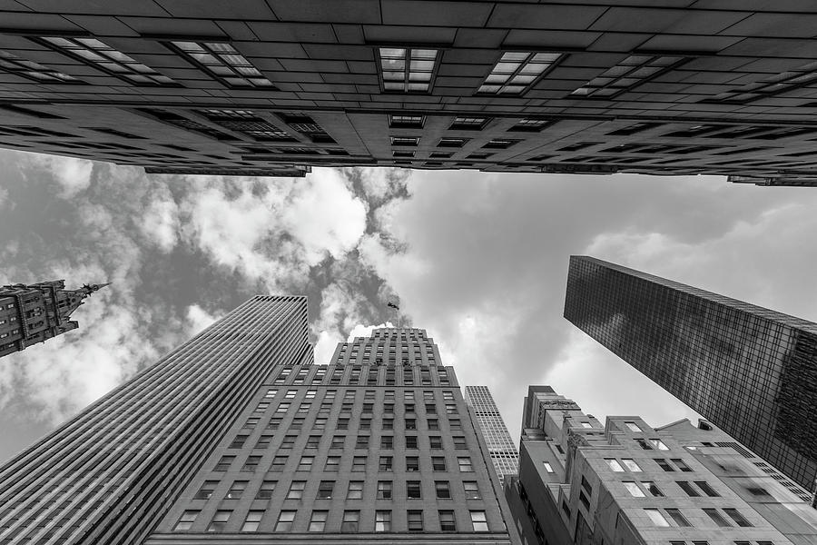 Black and White 5th Ave Photograph by John McGraw