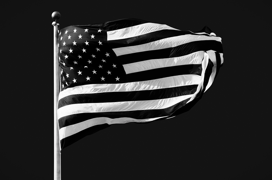 black-and-white-american-flag-photograph-by-steven-michael-pixels