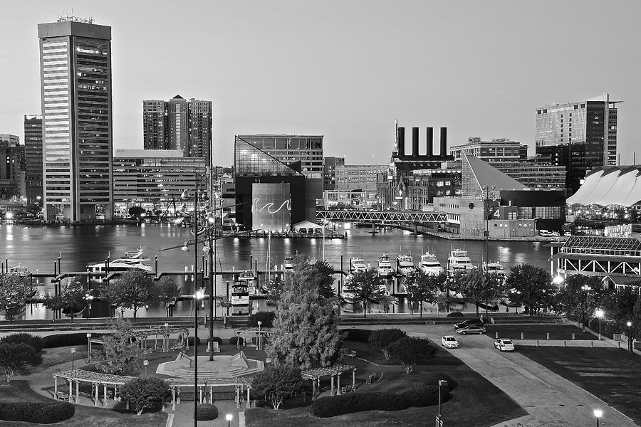 Black and White Baltimore Photograph by Frozen in Time Fine Art Photography