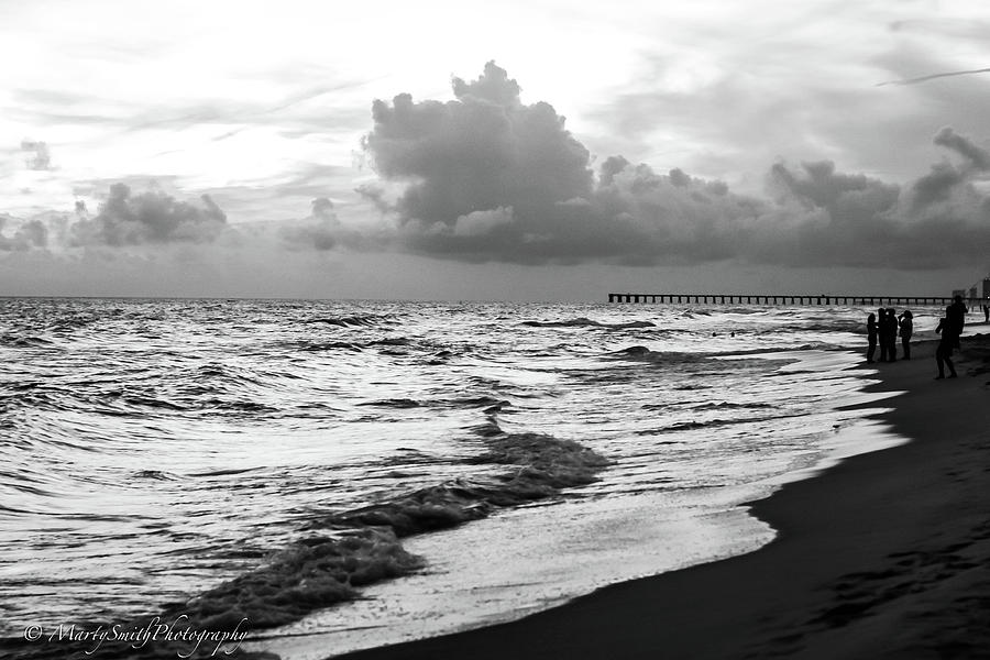 Black And White Beach Photograph by Marty Smith - Fine Art America