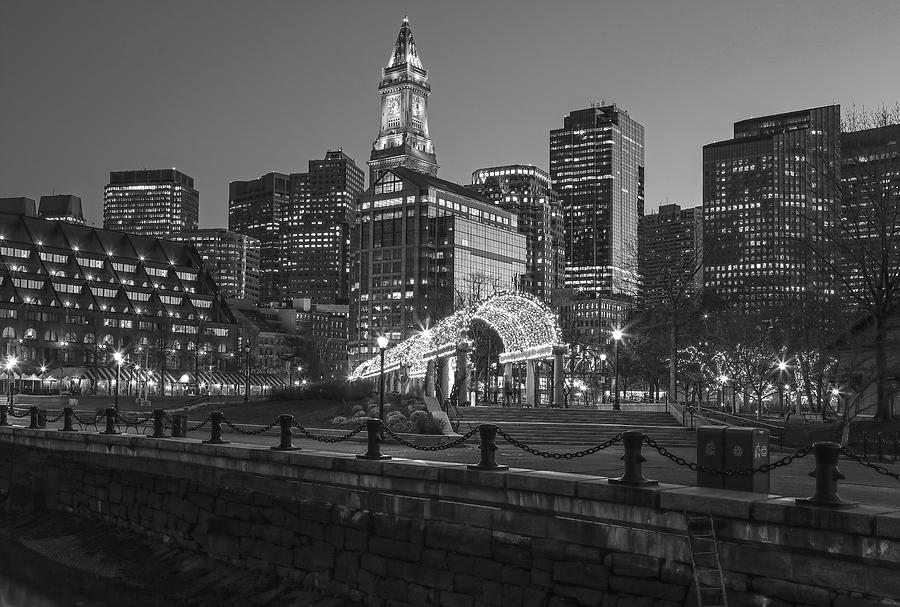 Black and White Boston North End Photograph by Juergen Roth