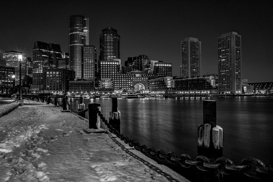 Boston Photograph - Black and White Boston by Sean Sweeney