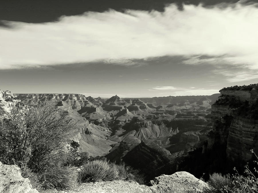Black and White Canyon Photograph by Laurel Powell