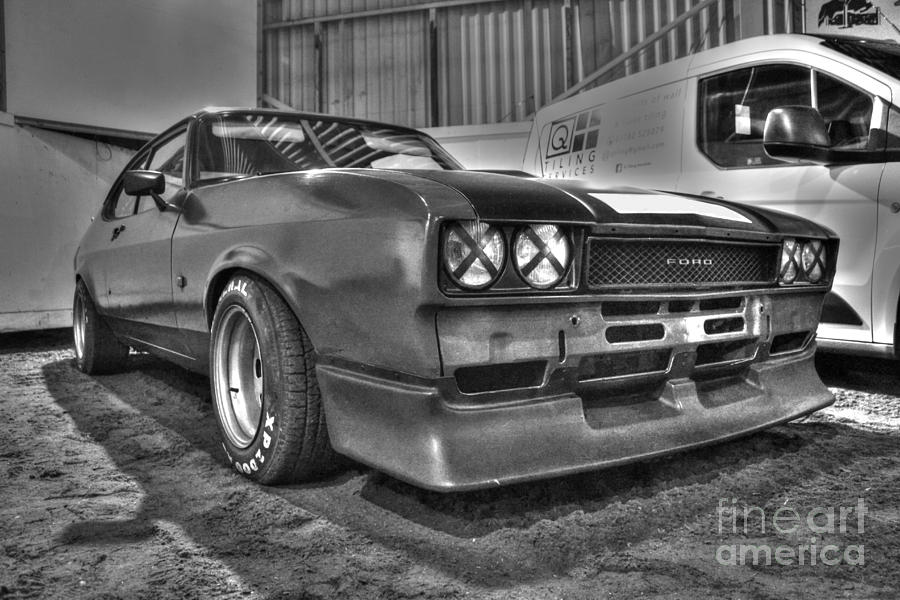 Black and White Capri in HDR Photograph by Vicki Spindler