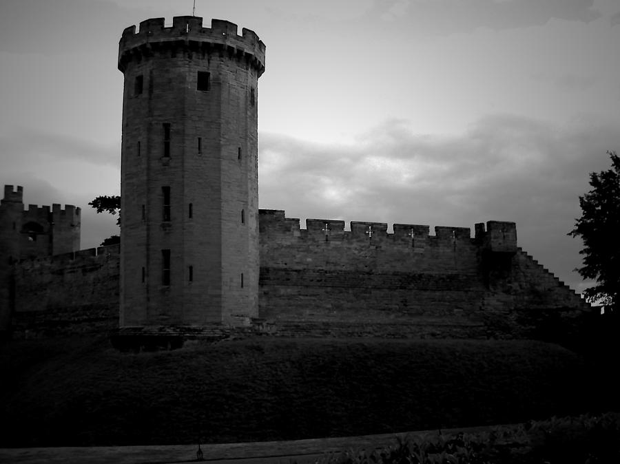 Black and White Castle Photograph by Lisa PB