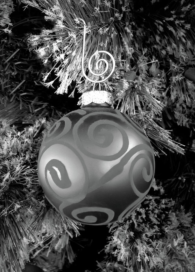 Black and White Christmas Ornament Photograph by Aimee L Maher ALM GALLERY