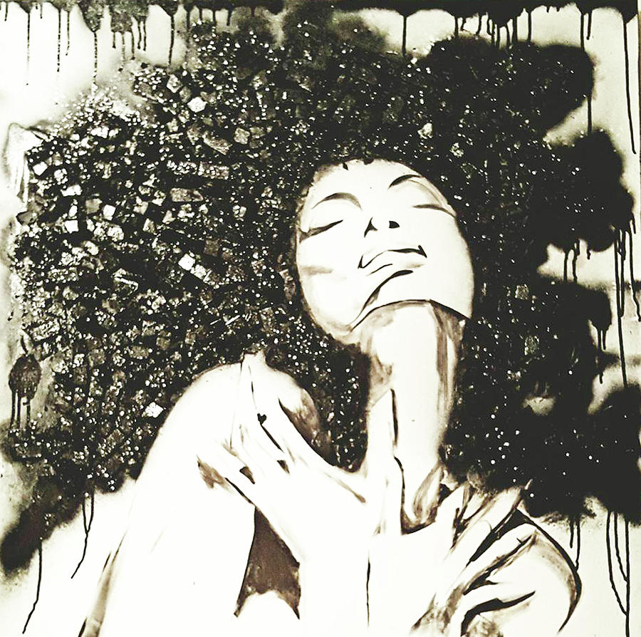 Black and White Euphoria  Painting by Femme Blaicasso