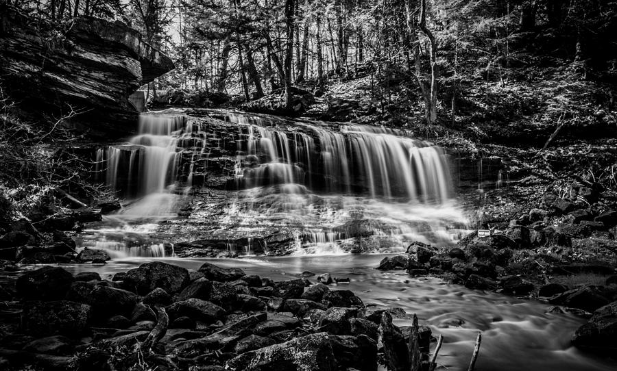 Black and White Falls Photograph by Elizabeth Mishata | Pixels