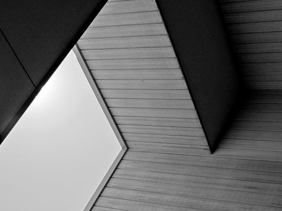 Black and White Geometric Architectural Abstract 2 Photograph by Denise Clark