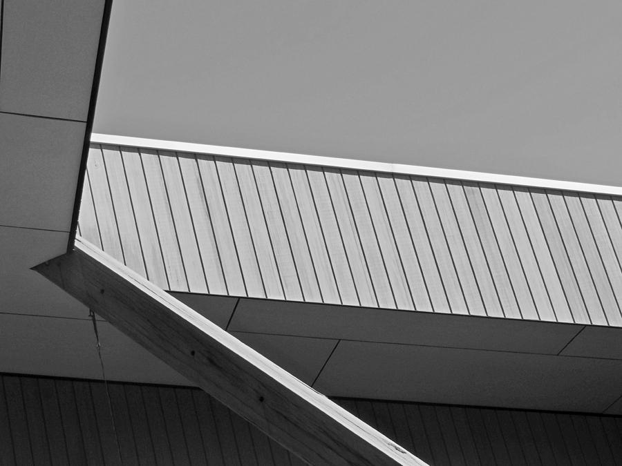 Black and White Geometric Architectural Abstract 3 Photograph by Denise Clark