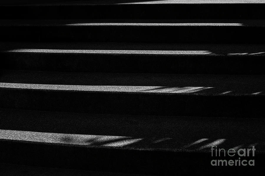Black and White Image of Steps  Photograph by Jim Corwin