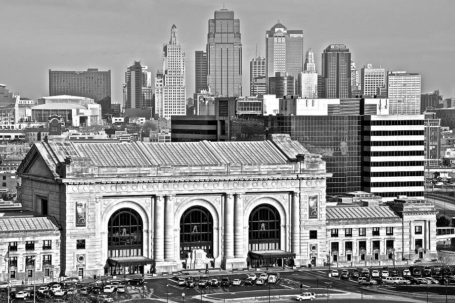 Black and White Kansas City Photograph by Frozen in Time Fine Art Photography