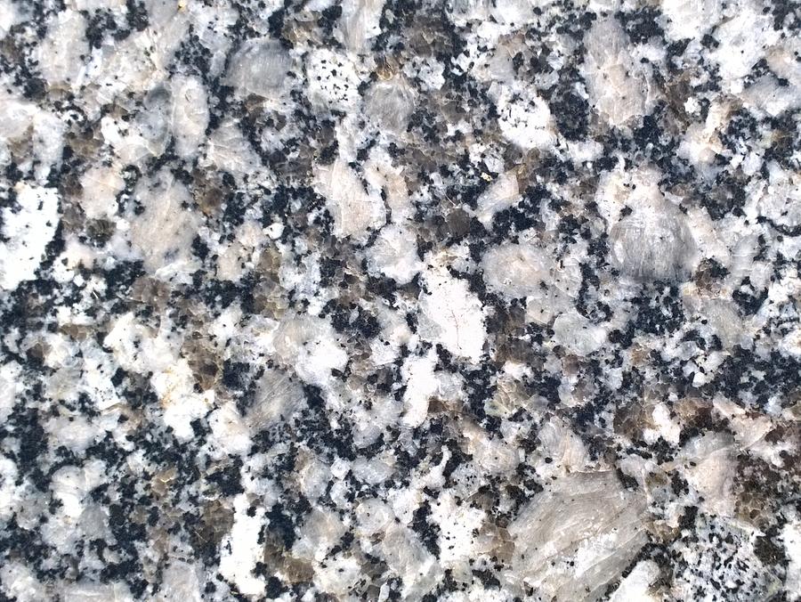 Black and White Polished Granite Abstract Photograph by Delynn Addams