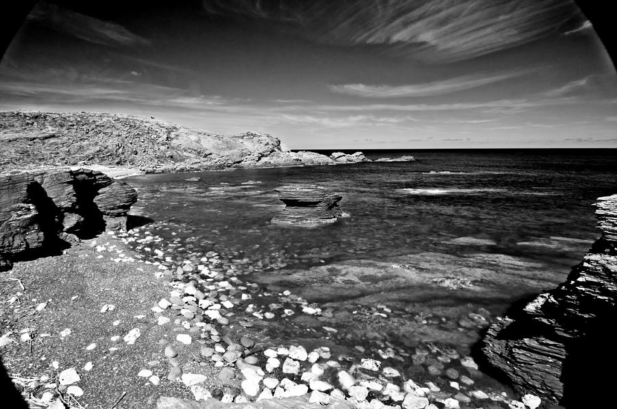 Black and white mediterranean sea Photograph by Pedro Cardona Llambias