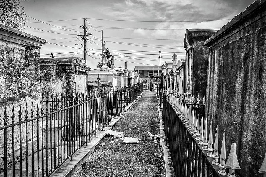 Black and White New Orleans - St Louis Cemetery Photograph by Bill Cannon