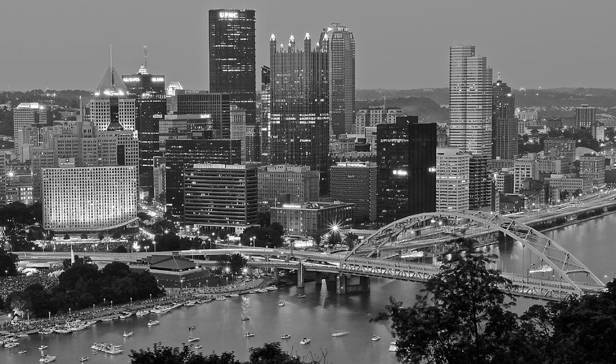 Black and White of Pittsburgh Photograph by Frozen in Time Fine Art Photography