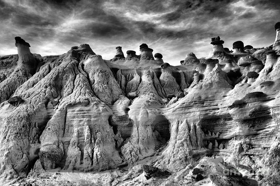 Black And White Of The Haunted Bisti Photograph