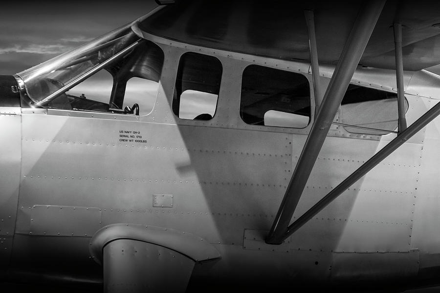 Black and White of US Navy Airplane GH-2 Photograph by Randall Nyhof