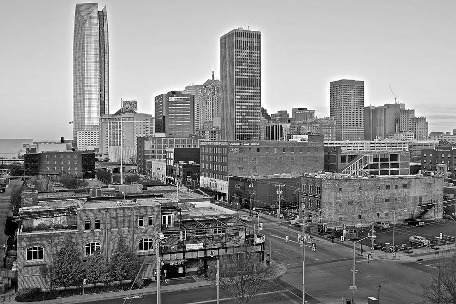 Black and White OKC  Photograph by Frozen in Time Fine Art Photography