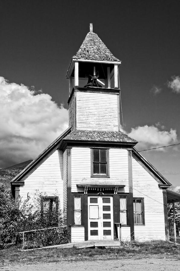 Black and White Old Country Church Photograph by Keith Webber Jr