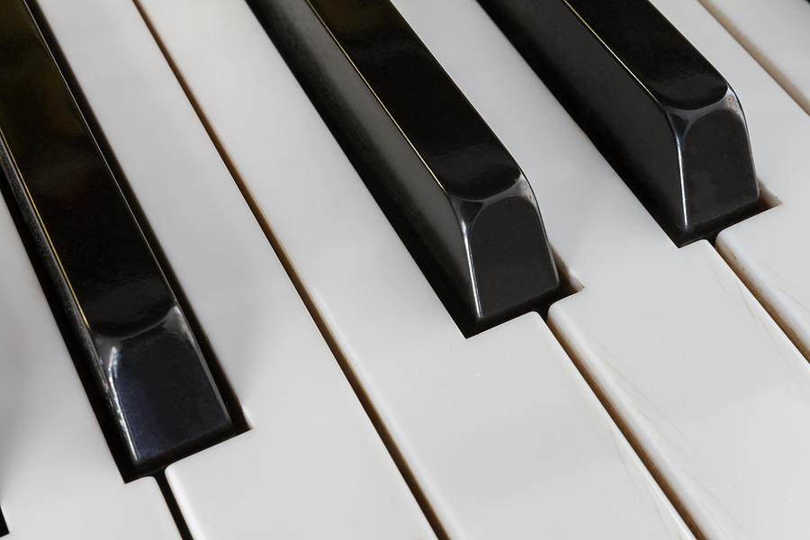 Black and White- Piano Keys Photograph by Iordanis Pallikaras
