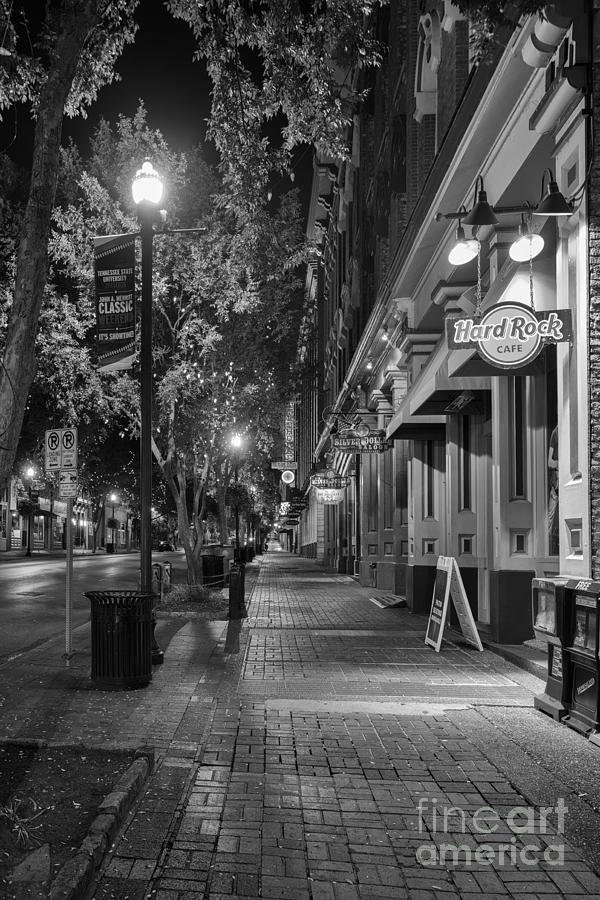 Nashville Photograph - Black and White Print of 2nd Ave in Nashville, Tennessee  by Jeremy Holmes