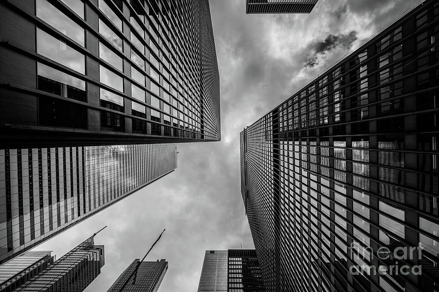 Black and White Skyscraper Photograph by MGL Meiklejohn Graphics Licensing