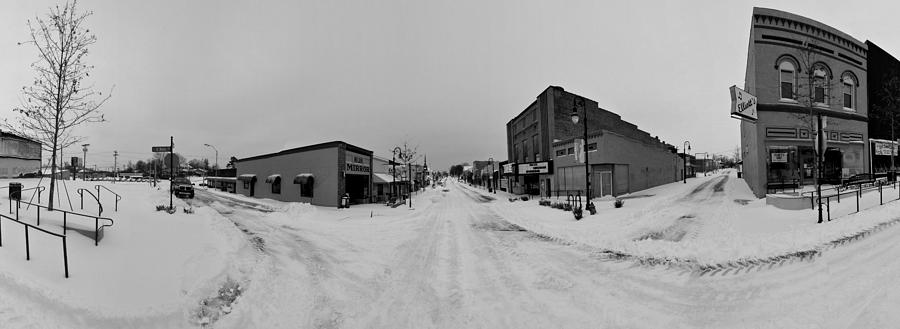 Black and White Snow Day Photograph by David Zarecor
