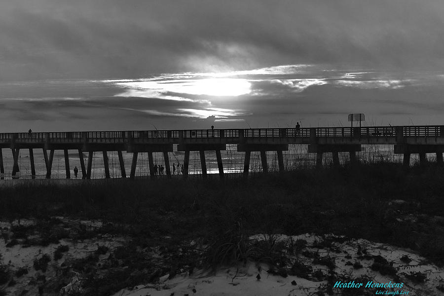 Black and white sunrise Photograph by Heather Hennekens - Pixels