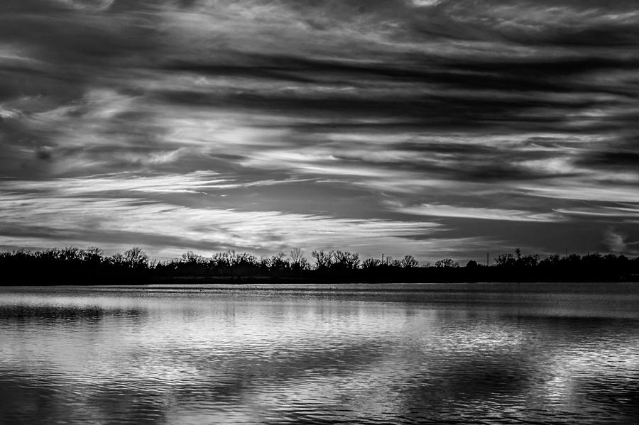 Black and White Sunset Photograph by Doug Long