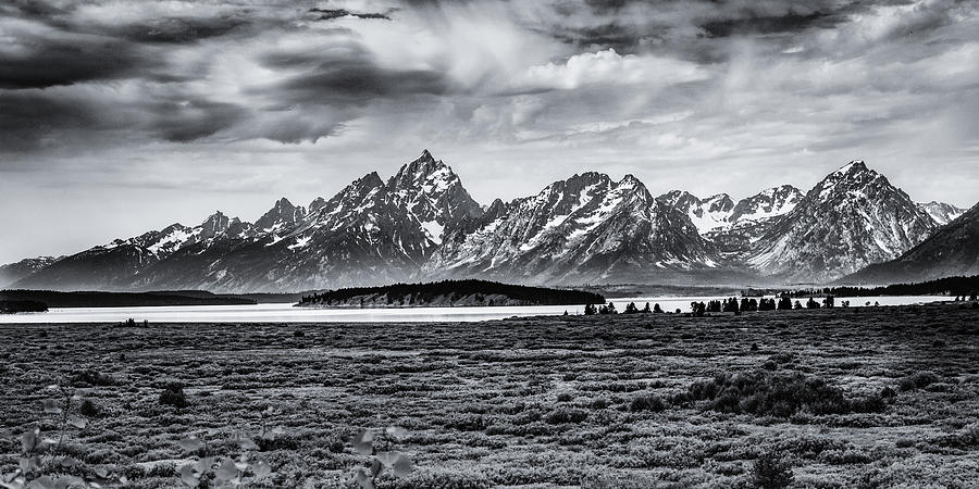 Black and White Tetons Photograph by Lisa Lemmons-Powers