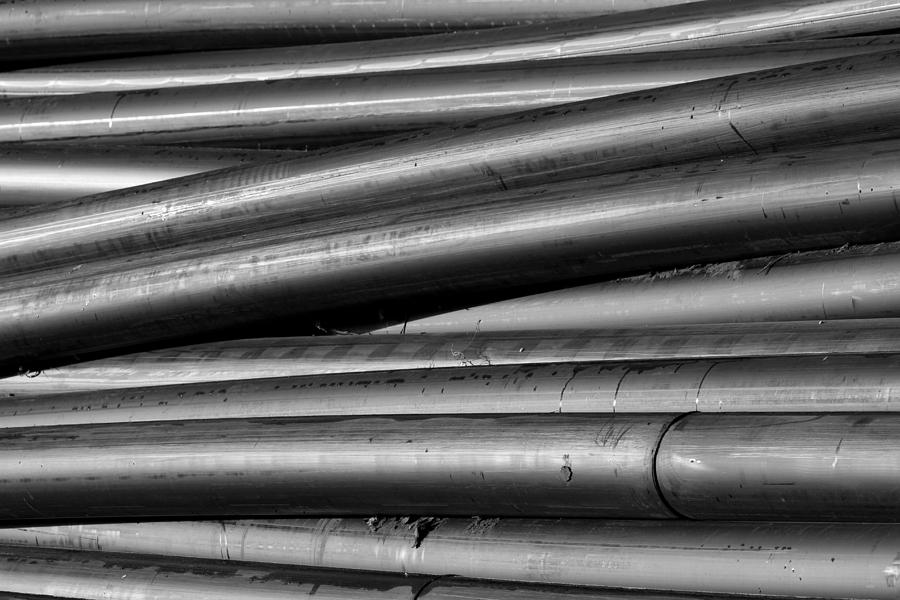 Black and White Tubes Abstract Photograph by James BO Insogna
