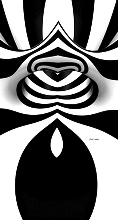 Black and White Tunnel Digital Art by Rafael Salazar