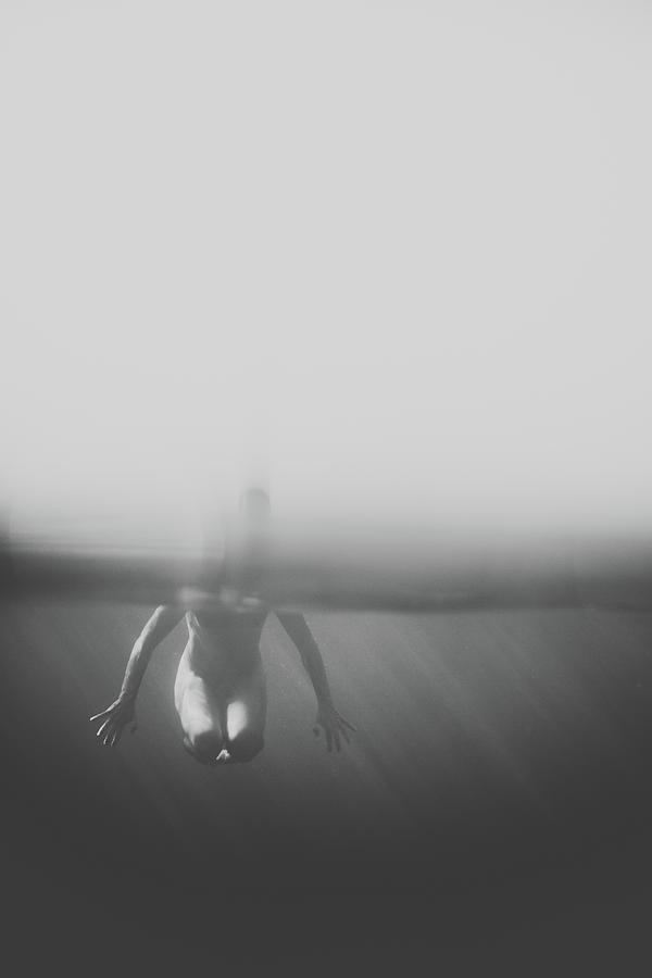 Black and White Underwater Photograph by Gemma Silvestre