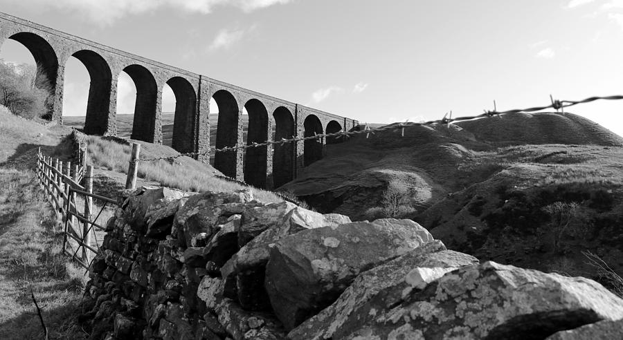 Black And White Viaduct Photograph by Lukasz Ryszka