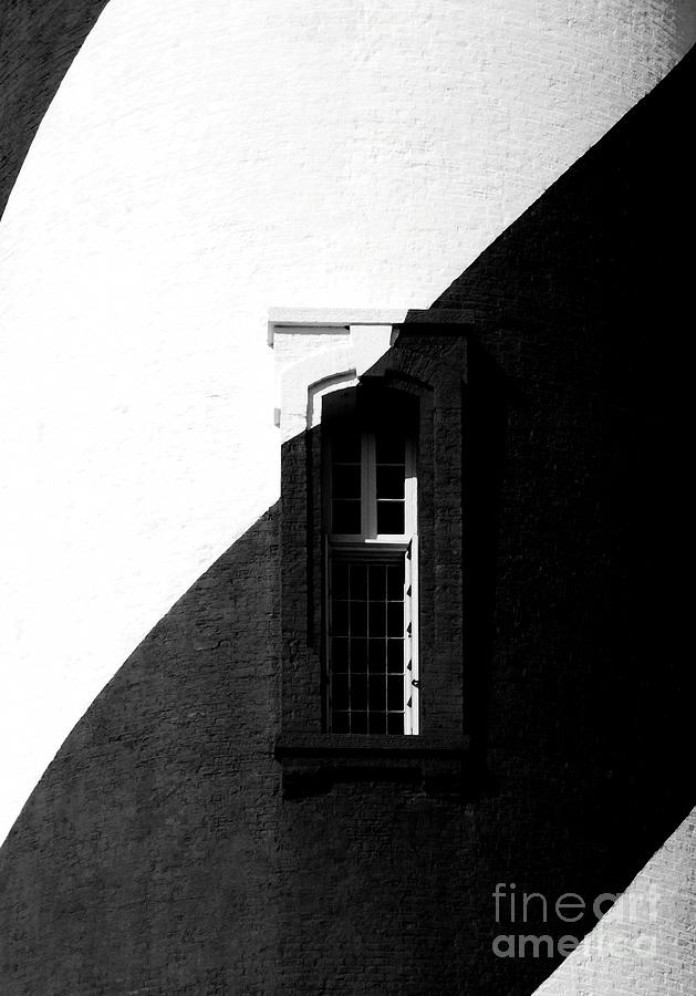Brick Photograph - Black And White Window by Mel Steinhauer