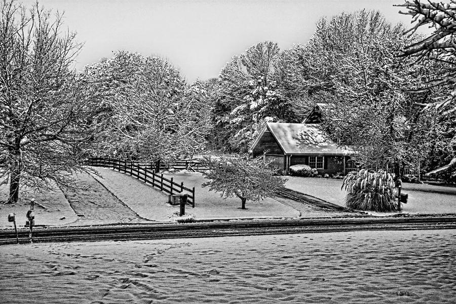 Black and White Winter Scene Photograph by Arnold Hence Black and White Winter Scene Photograph by Arnold Hence