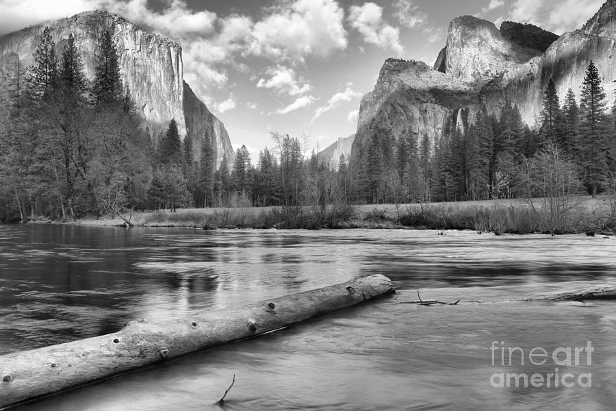 Black And White Yosemite Valley Photograph by Adam Jewell
