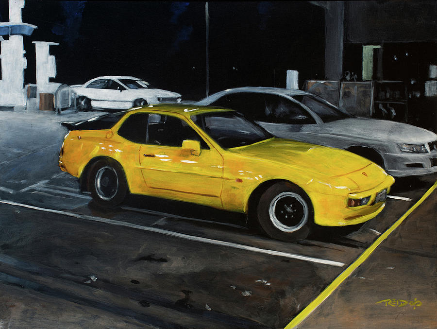 Black and Yellow Painting by Christopher Reid