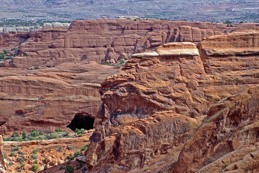 Black Arch from Devils Garden Trail in Arches  National Park, Utah Photograph by Ruth Hager